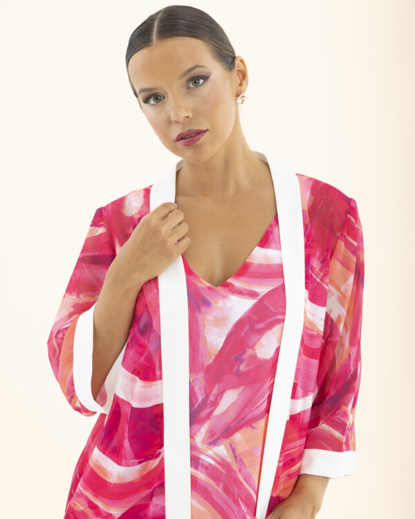 MOD. 2570-PAMELA (KIMONO) MOD. 2528-BLANCA (VESTIDO) - Imagen 2